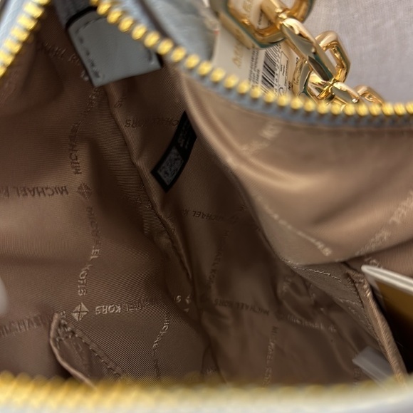 Cora Large Pebbled Leather Chain-Link Crossbody Bag - Picture 11 of 11